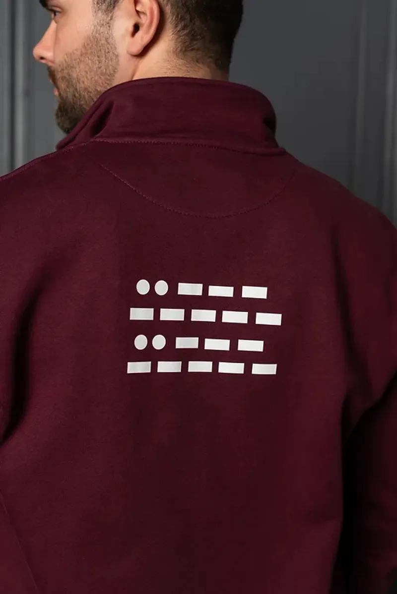 POSH Country Tidal Quarter Zip Jumper Ruby Port-7