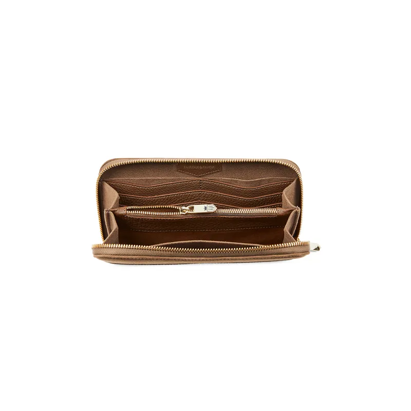 Fairfax and Favor Salisbury Purse Tan Suede-2