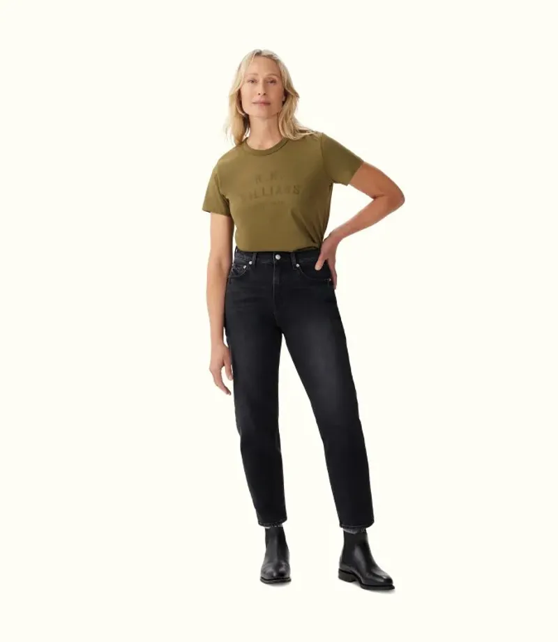 RM Williams Stencil Tee Olive-2