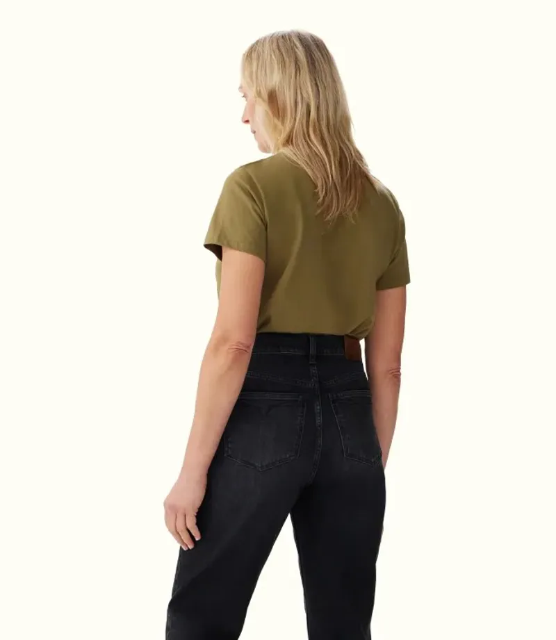 RM Williams Stencil Tee Olive-3