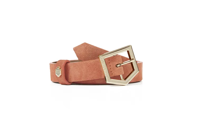 Fairfax and Favor Sennowe Belt Melon Suede-3
