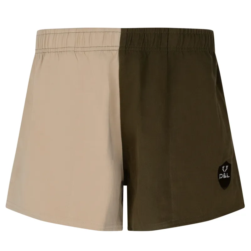 Digby and Litten Khaki and Cream Shorts
