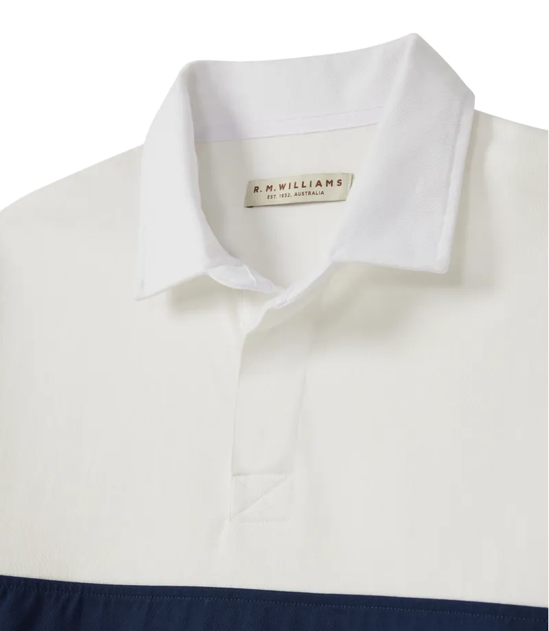 RM Williams Buck Rugby White Blue-4