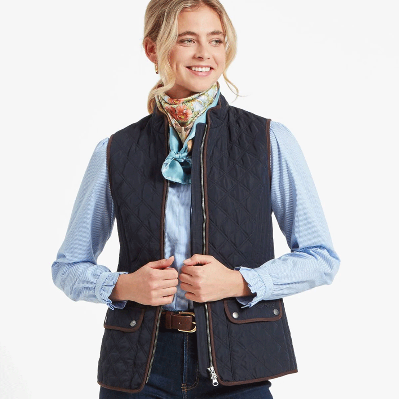 Schoffel Ladies Quilt Gilet Midnight -1