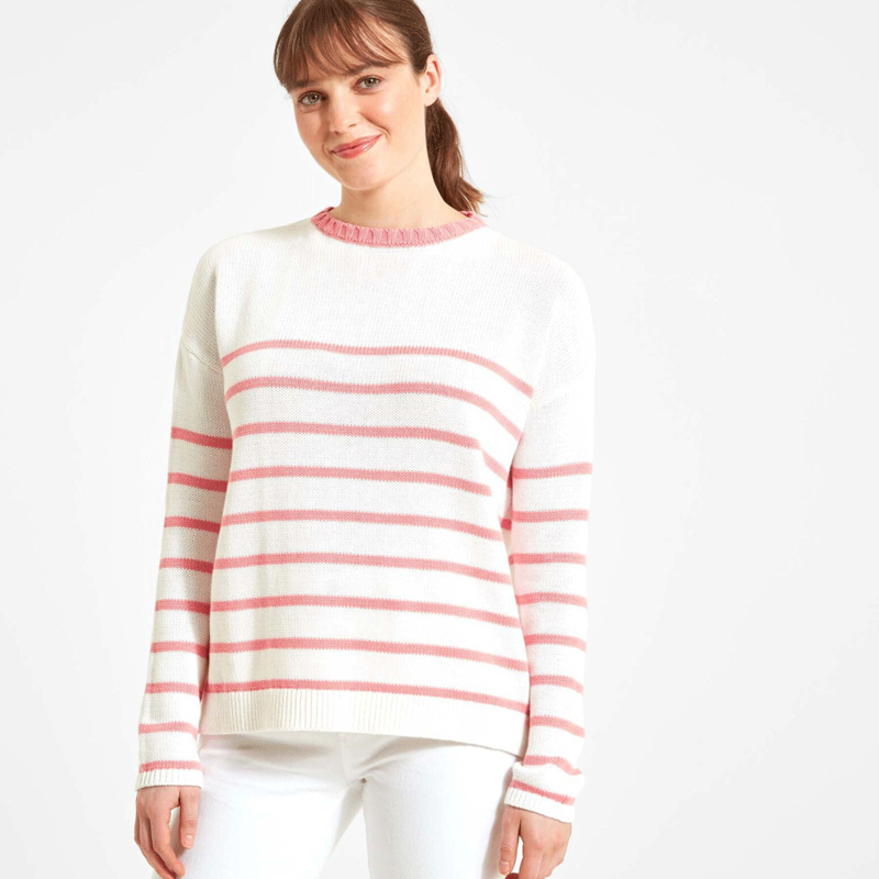 Schoffel Lee Bay Jumper Soft White Flamingo-1