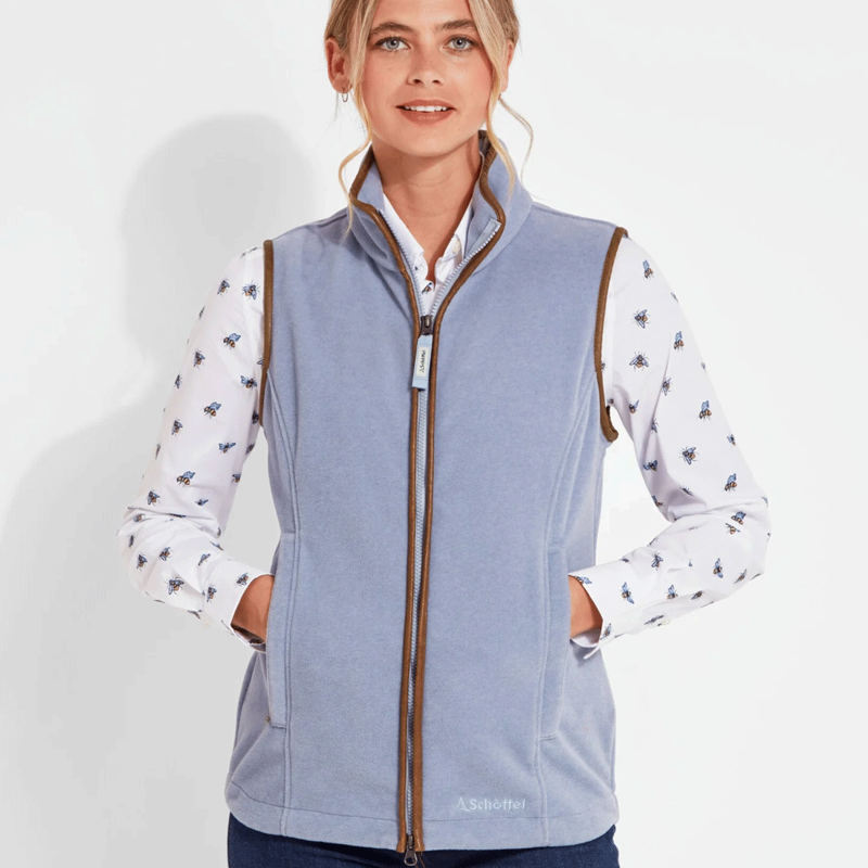Schoffel Lyndon II Fleece Gilet Powder Blue-1
