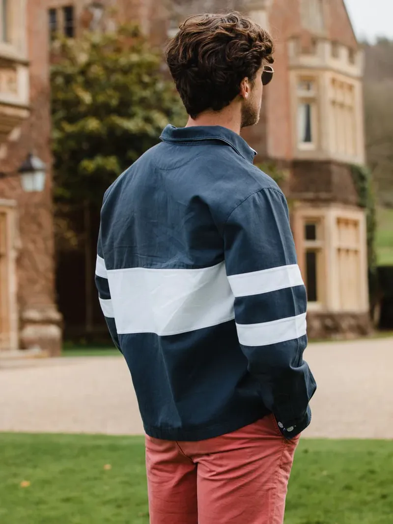 Beaumont and Bear Sandhills Unisex Deck Shirt Washed Navy-3