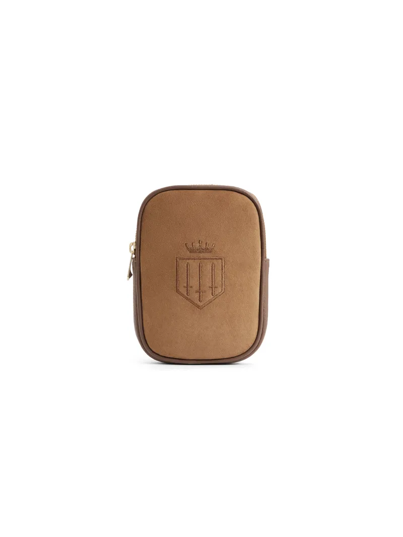 Fairfax and Favor Mini Finsbury Cross Body Bag Tan Suede-5