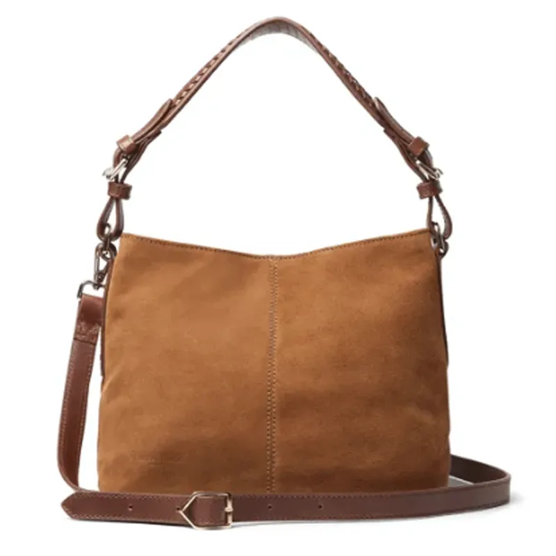 Fairfax and Favor Mini Tetbury Handbag Tan Suede