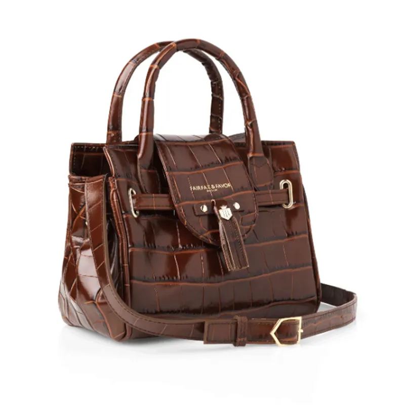 Fairfax and Favor Mini Windsor Handbag Conker Brown