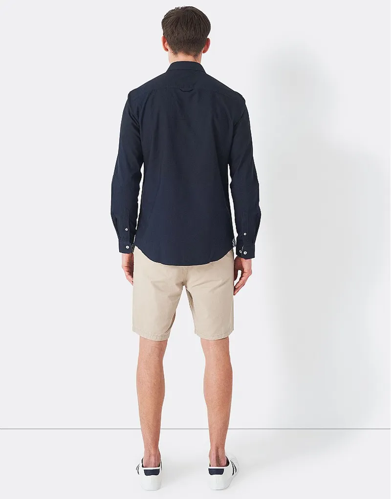 Crew Clothing Slim Fit Oxford Shirt Navy-4