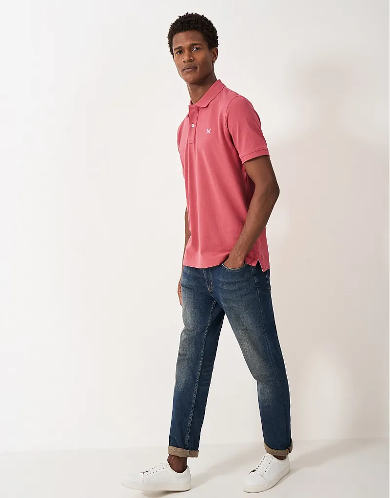 Crew Classic Pique Polo Summer Berry-2