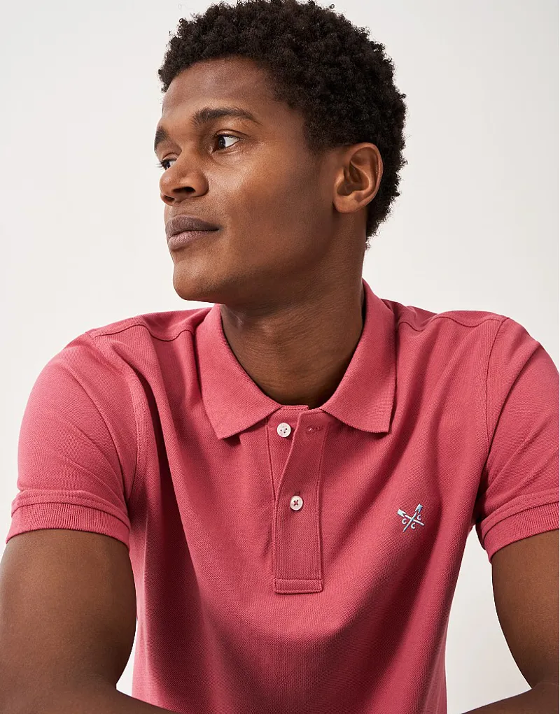 Crew Classic Pique Polo Summer Berry-4