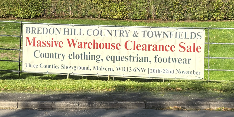 Bredon Hill Country Massive Warehouse Sale