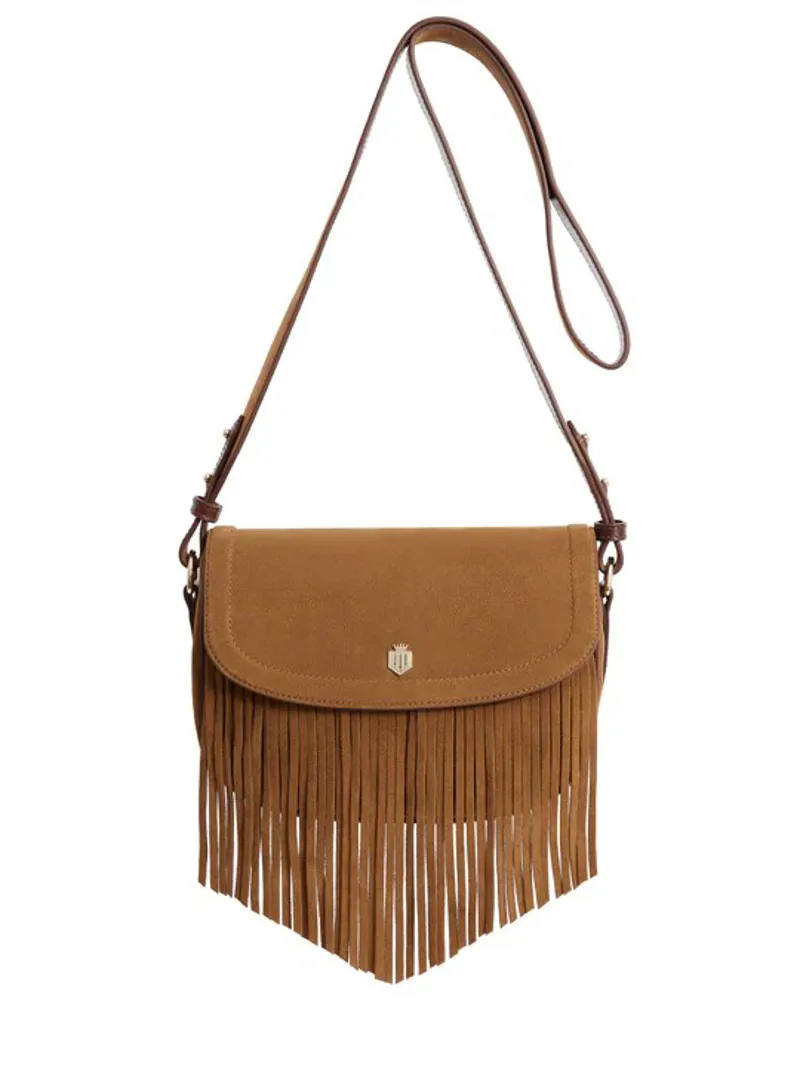 Fairfax and Favor Nashville Saddlebag Tan Suede-1