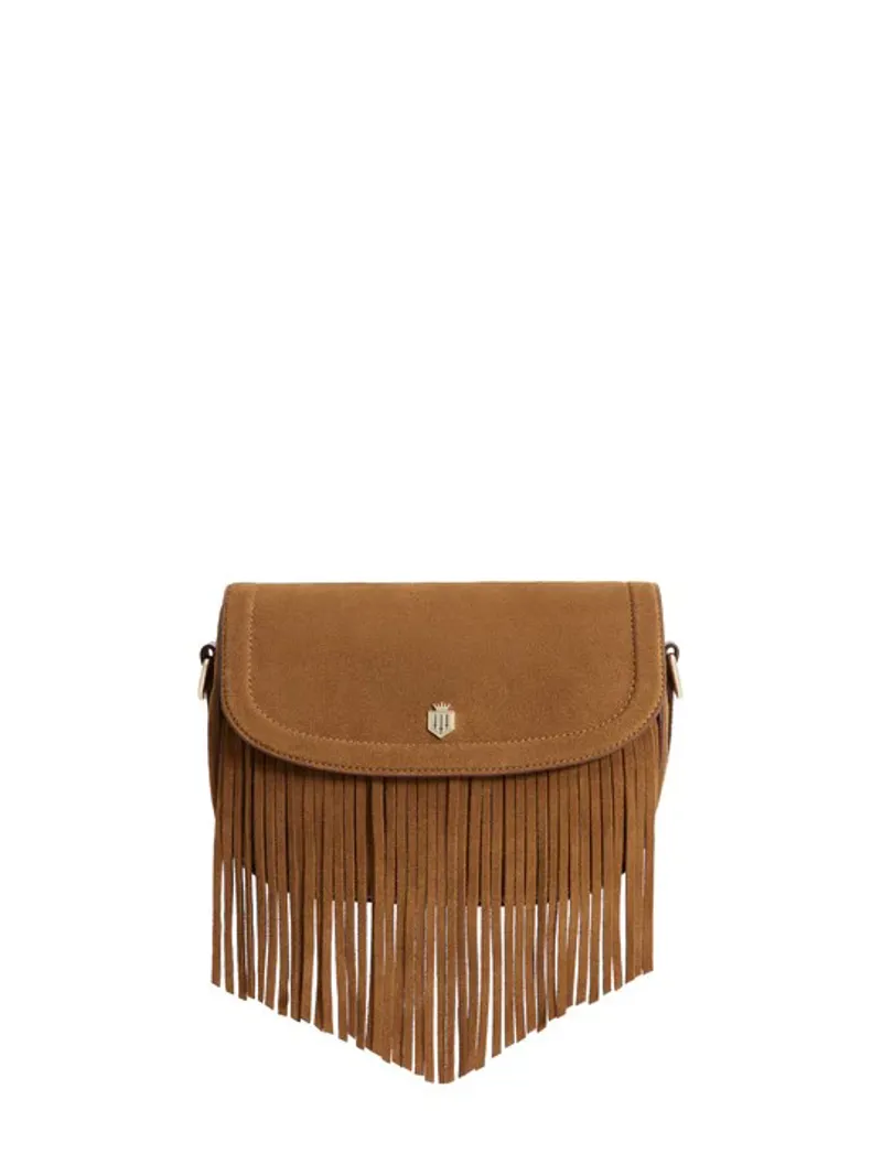 Fairfax and Favor Nashville Saddlebag Tan Suede-2