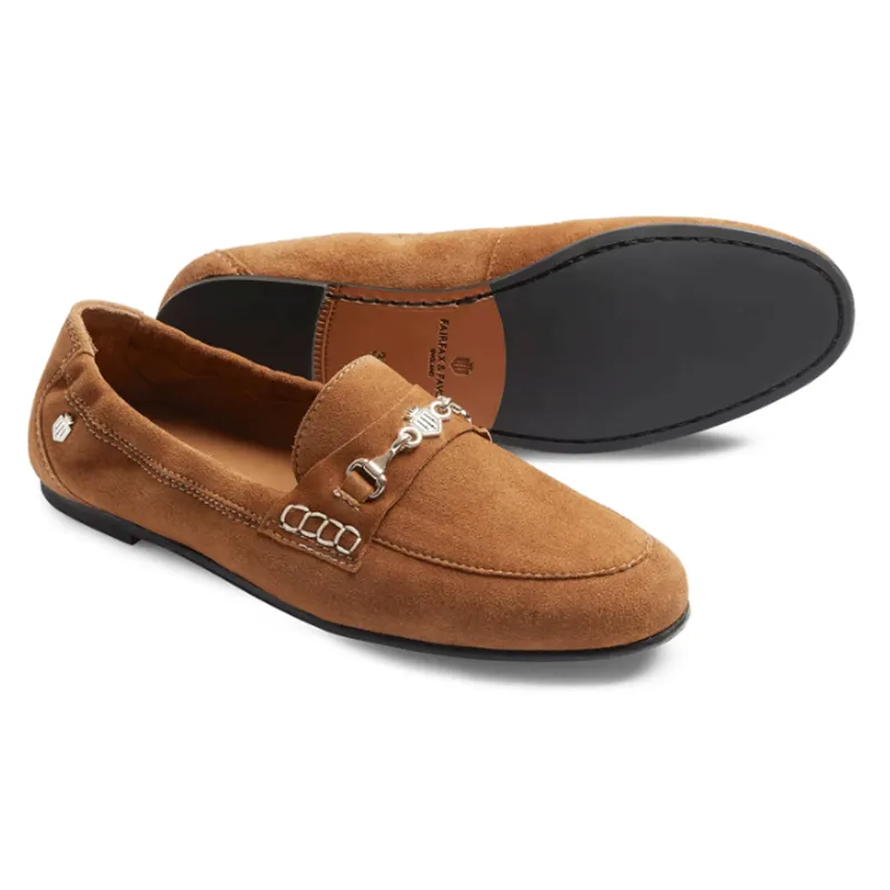 Fairfax and Favor Newmarket Loafer Tan Suede-1