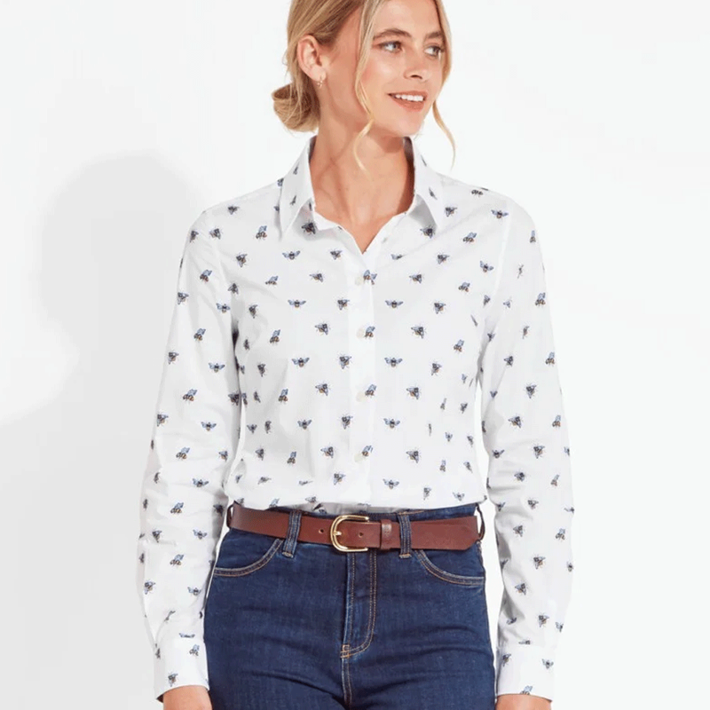 Schoffel Norfolk Shirt Bee Print-1