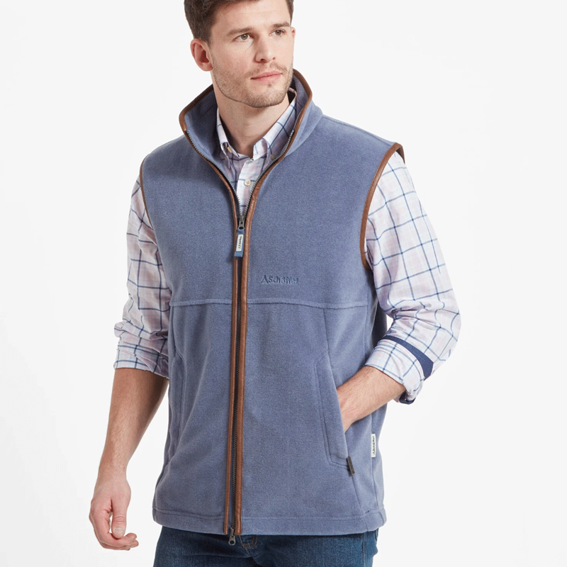 Schoffel Oakham Fleece Gilet Stone Blue-1