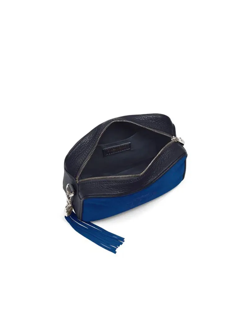 Fairfax and Favor Finsbury Cross Body Bag Porto Blue Navy Suede-7