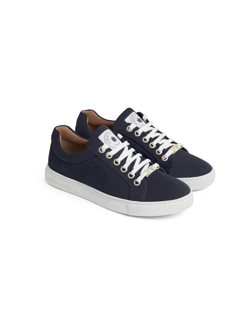 Fairfax and Favor Richmond Trainer Navy Suede-1