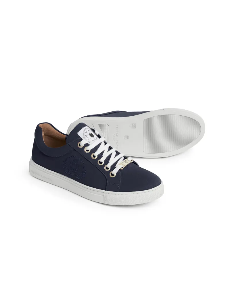 Fairfax and Favor Richmond Trainer Navy Suede-2