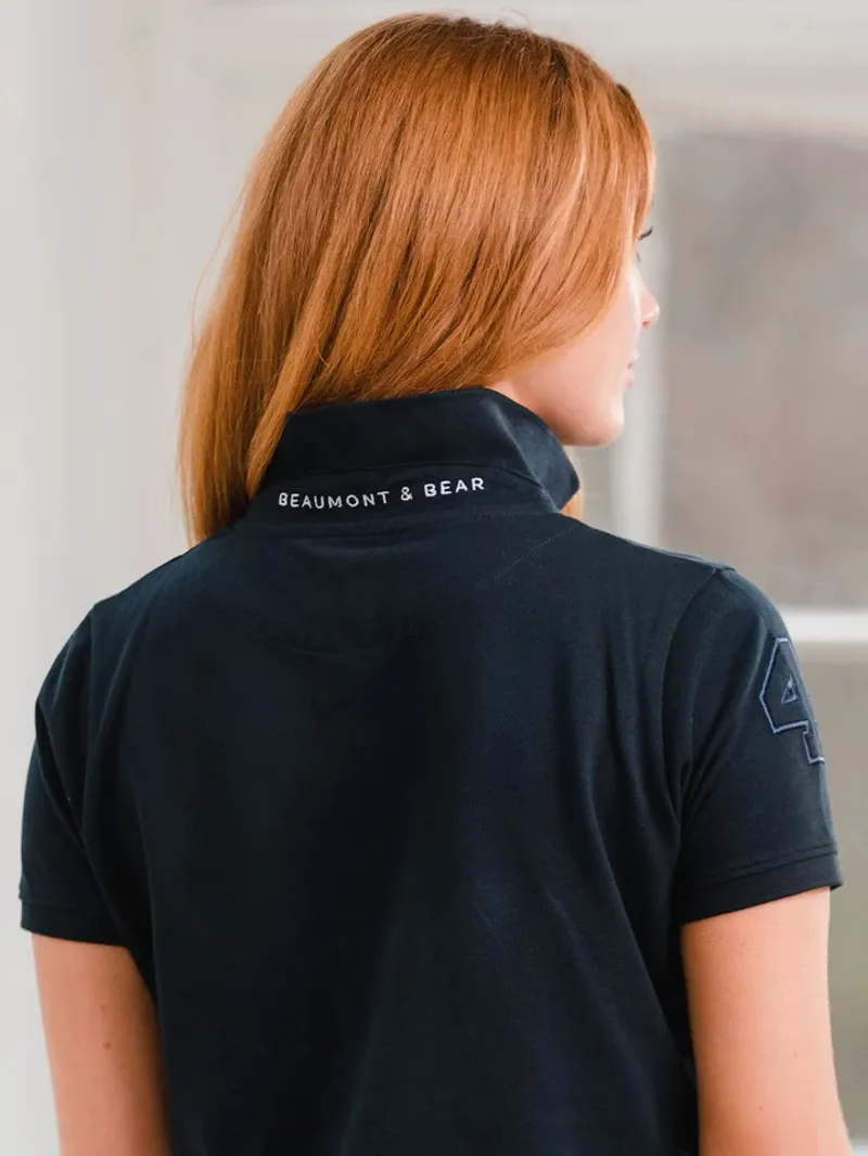 Beaumont and Bear Harbour Polo Shirt Navy-1