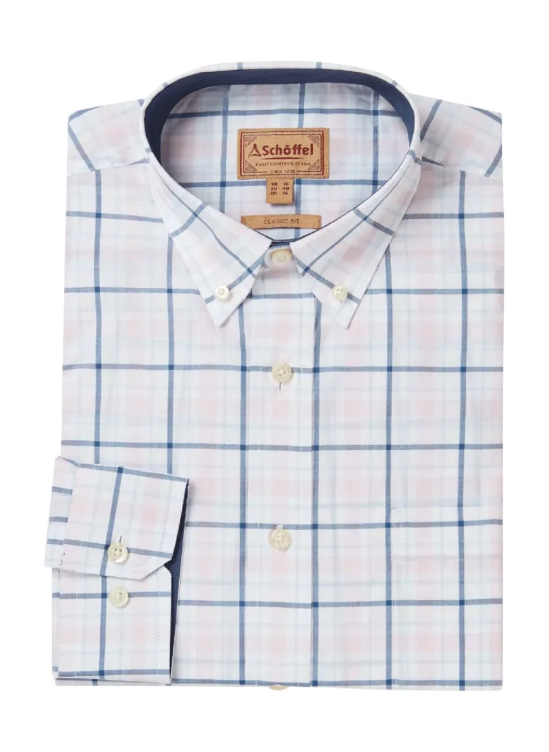 Schoffel Polstead Classic Shirt  Navy/Blue/Pink