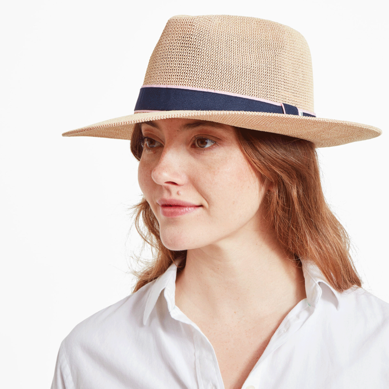 Schoffel Porth Hat Navy Pink-1