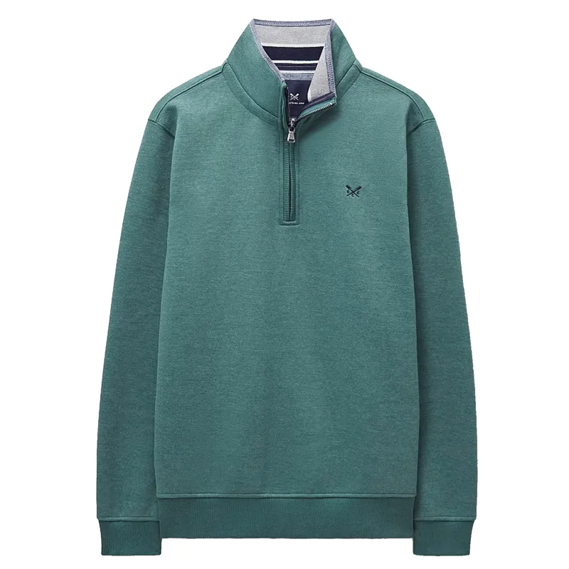 Crew Classic Half Zip Sweat Deep Jungle Marl