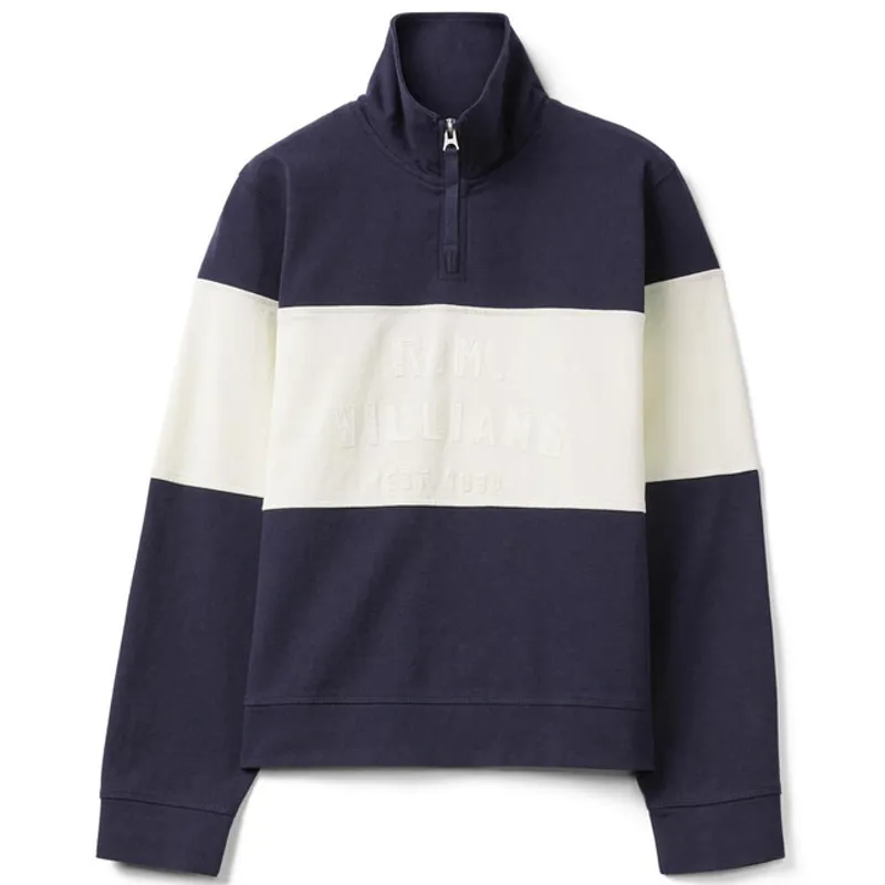 RM Williams Trickett Panel Sweatshirt Navy