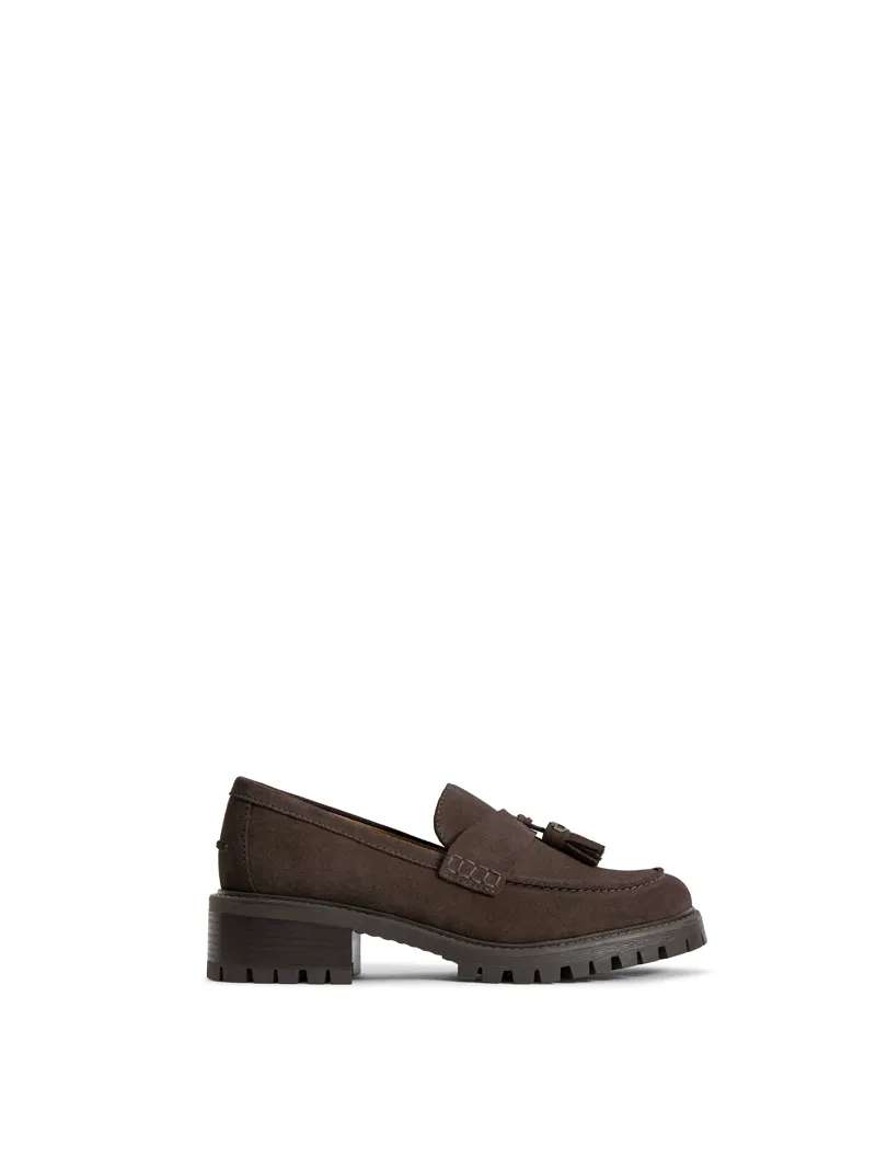 Fairfax and Favor Putney Loafer in Chocolate Suede-1