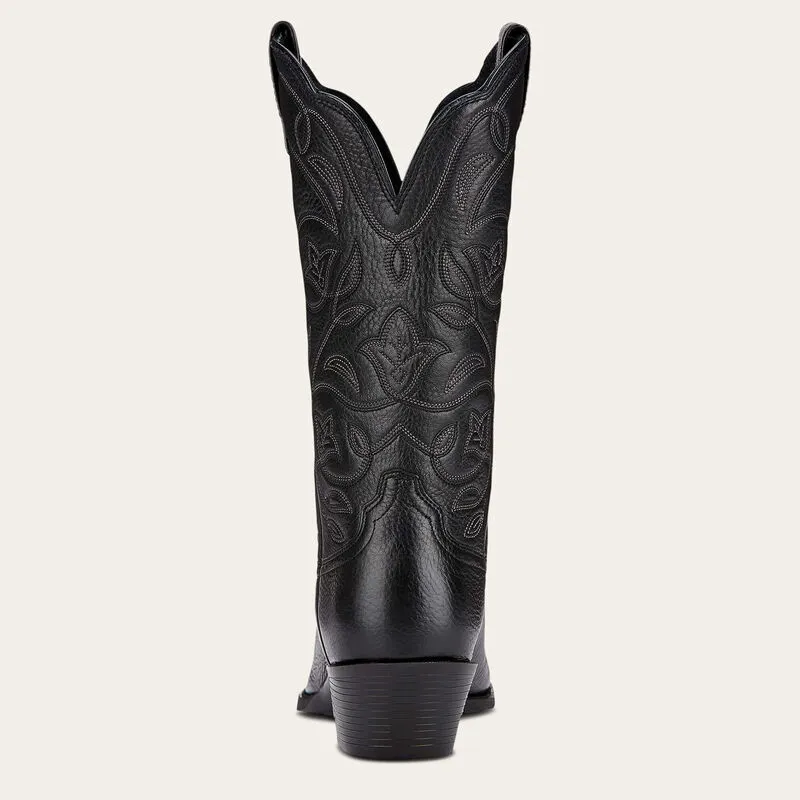 Ariat Heritage Western R Toe Boot Black Deertan-5