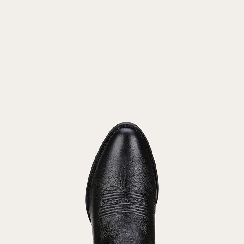 Ariat Heritage Western R Toe Boot Black Deertan-4