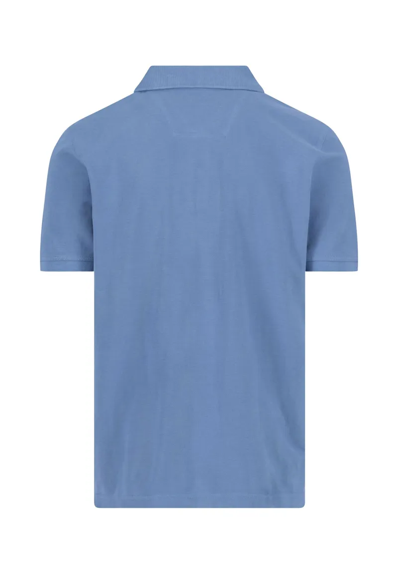 Fynch-Hatton Basic Polo Shirt in Summer Breeze-1