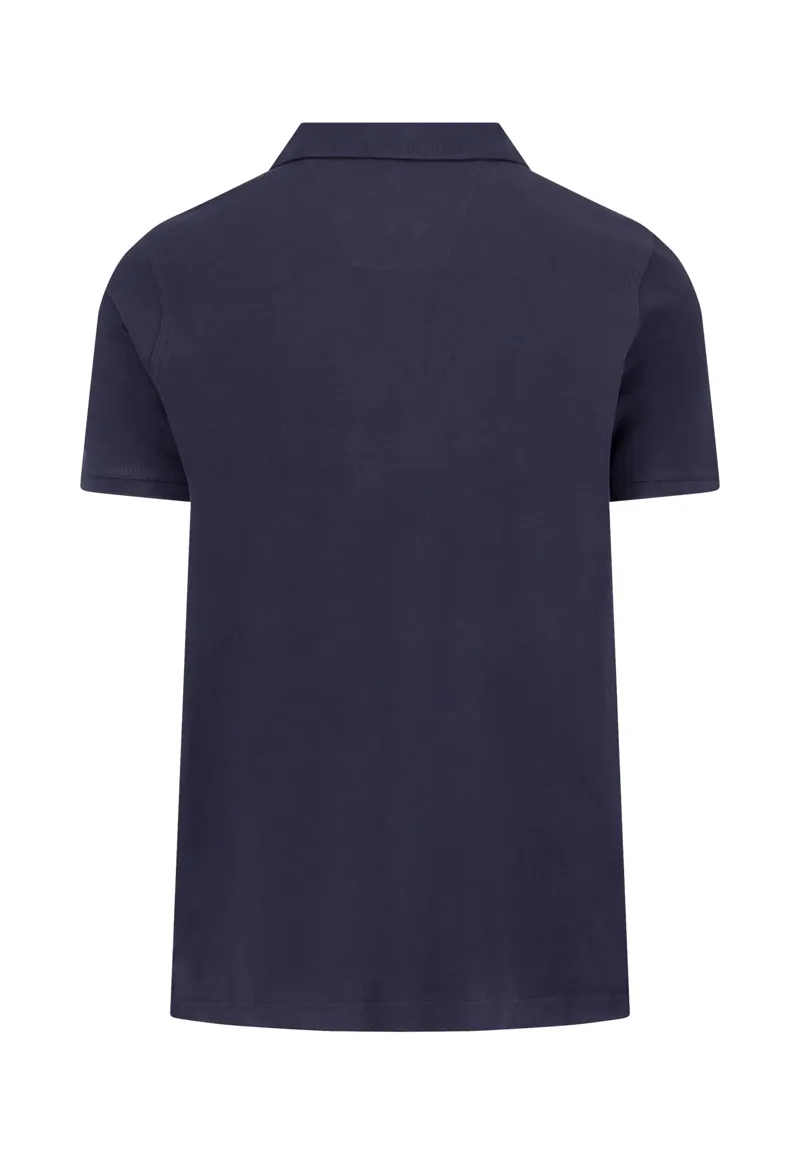 Fynch-Hatton Basic Polo Shirt in Navy-1