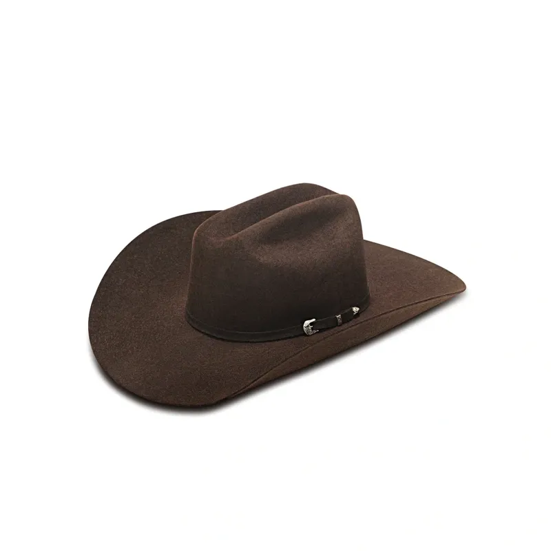 Ariat ADT Western 3X Wool Hat with Buckle in Brown