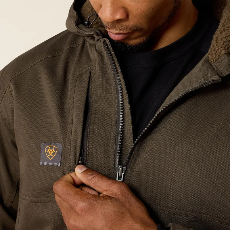 Ariat Mens Rebar DuraCanvas Jacket in Wren-3