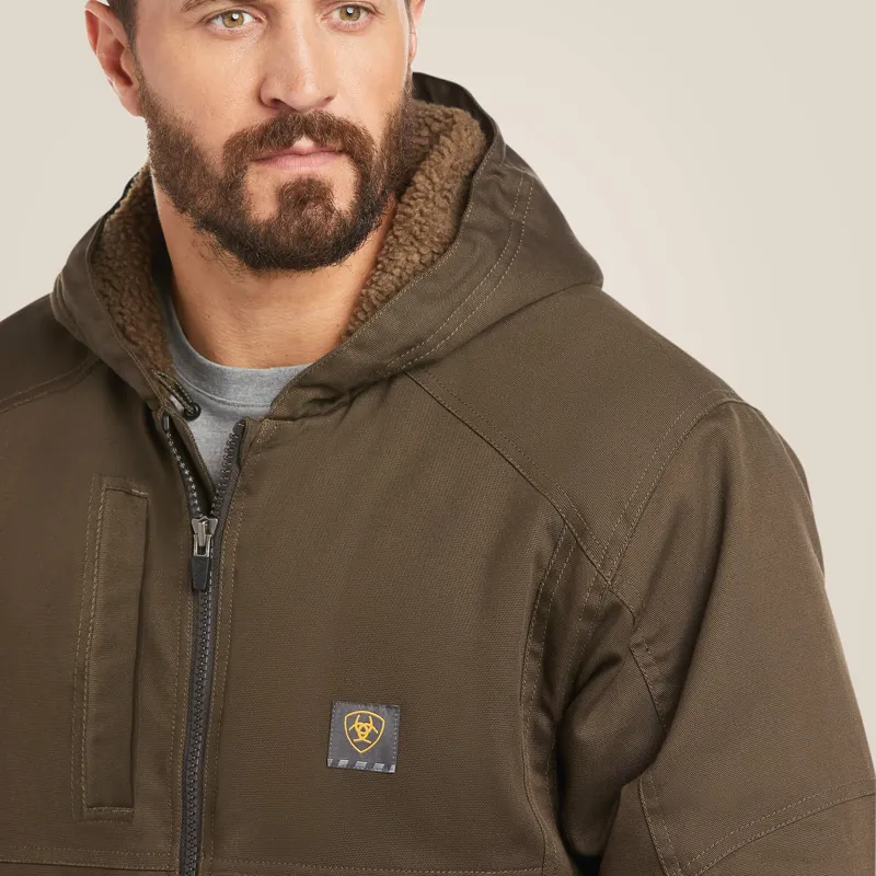 Ariat Mens Rebar DuraCanvas Jacket in Wren-4