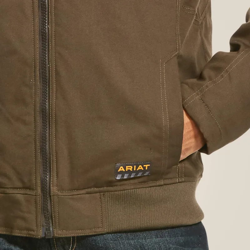 Ariat Mens Rebar DuraCanvas Jacket in Wren-5
