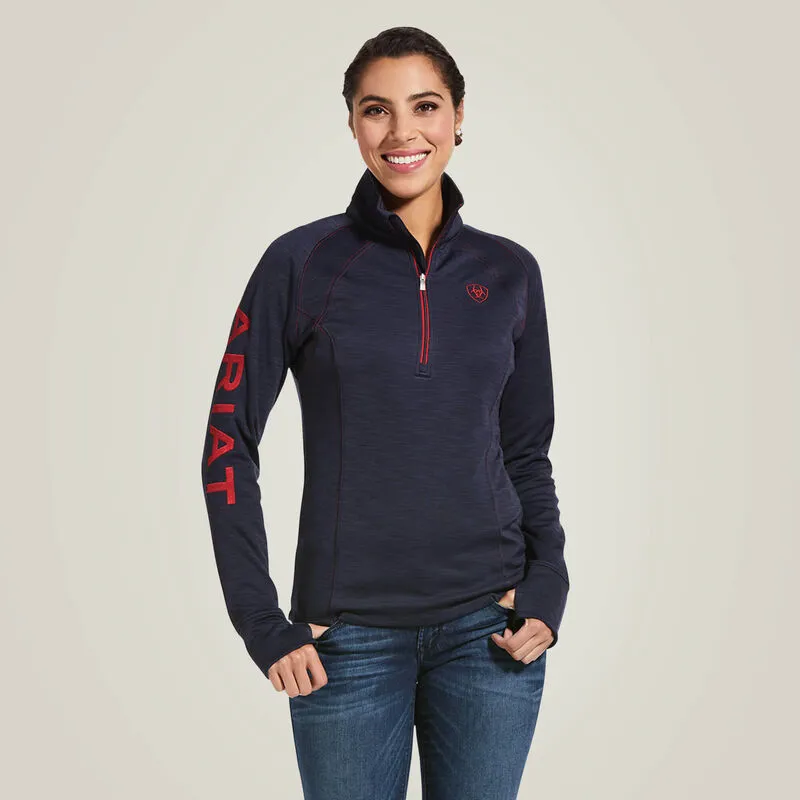Ariat Tek Team 1/2 Zip Sweatshirt Navy Heather-1