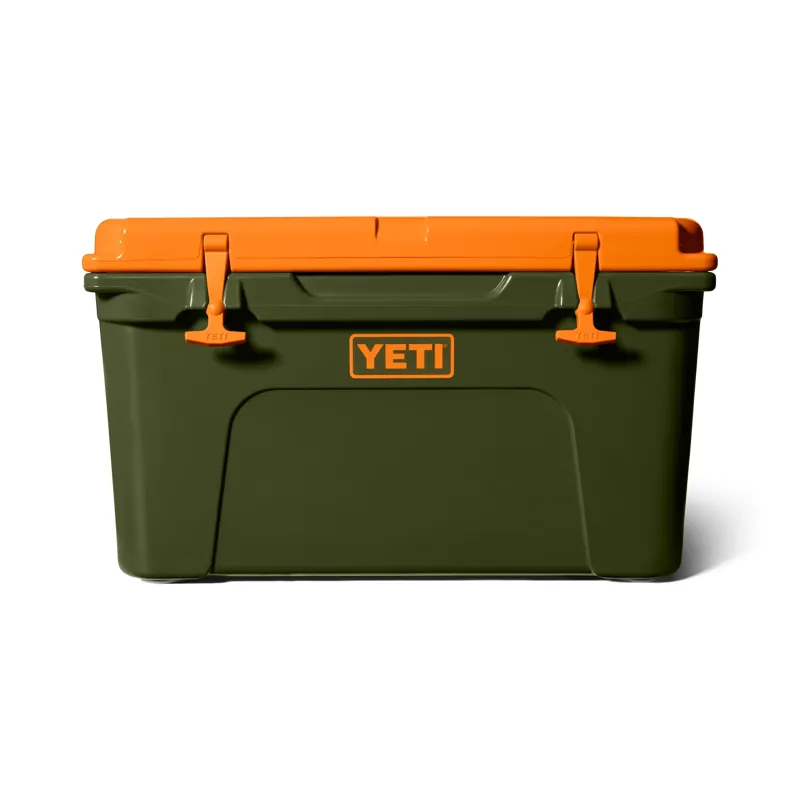 Yeti Tundra 45 Cool Box in Olive/King Crab Orange