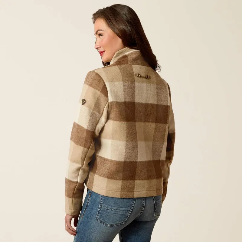 Ariat Marland Jacket Camel Buffalo Plaid-2