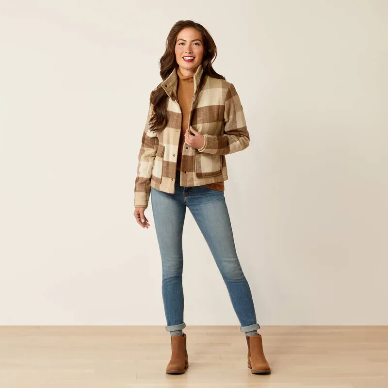 Ariat Marland Jacket Camel Buffalo Plaid-5