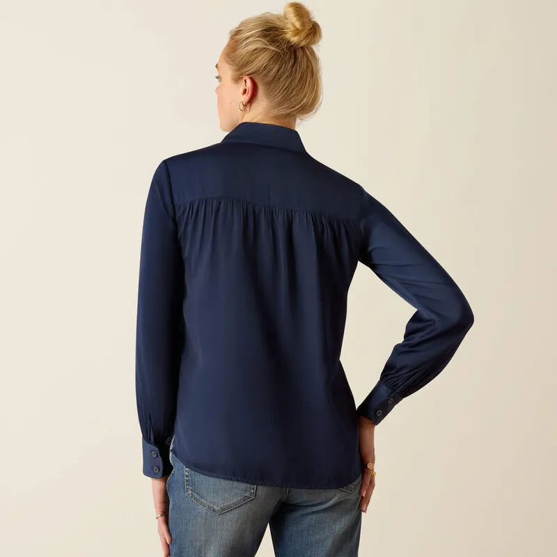 Ariat Charolais Blouse Navy-3