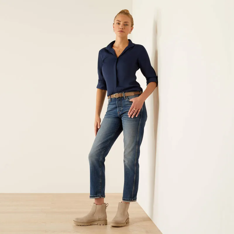 Ariat Charolais Blouse Navy-4