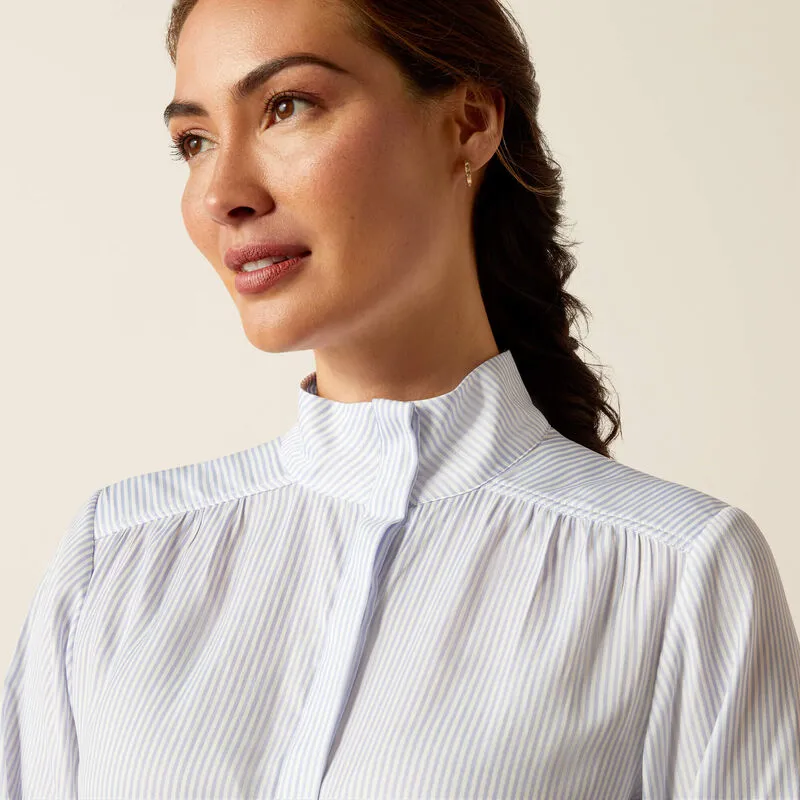 Ariat Charolais Blouse Blue Pinstripe-1