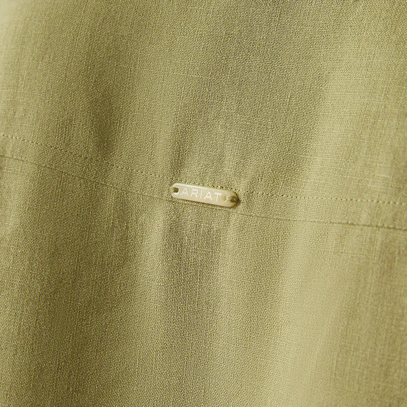 Ariat Pocklington Blouse Oil Green-4