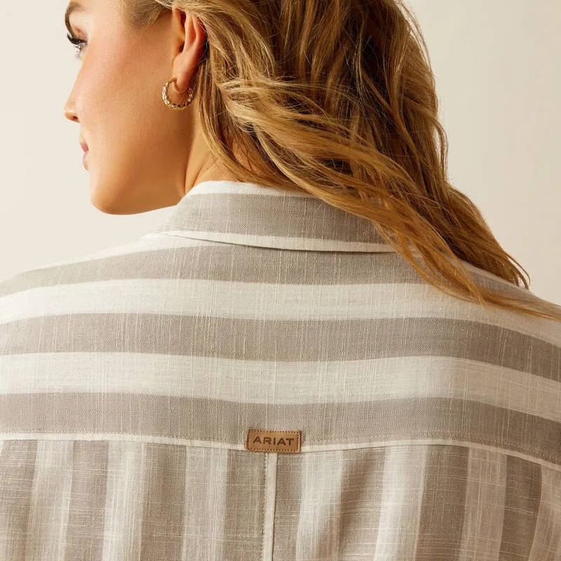 Ariat Rudford Shirt Khaki Stripe-3