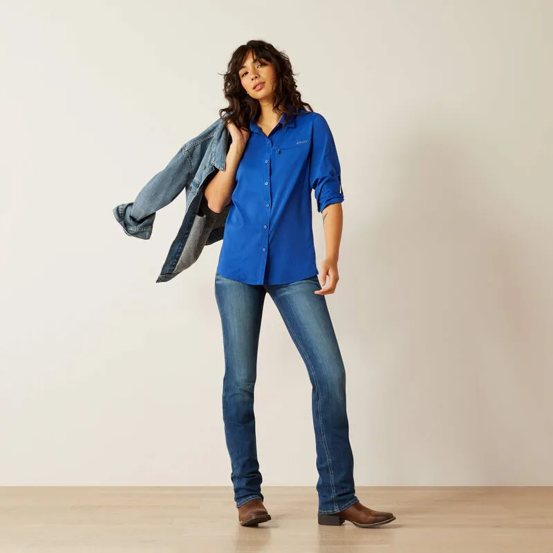 Ariat VentTEK Long Sleeve Shirt Mazarine Blue-5